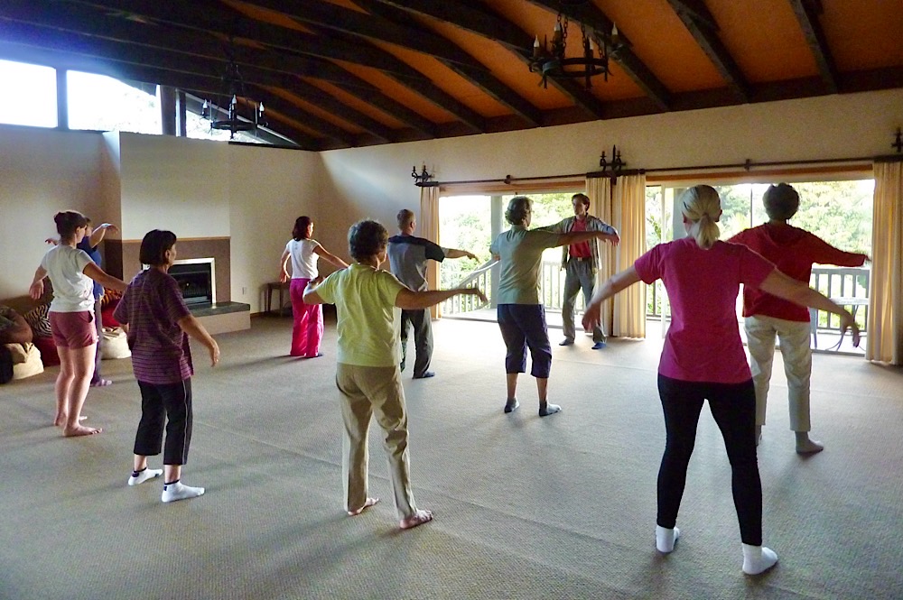 Early days of the Tai Chi class – December 2012.